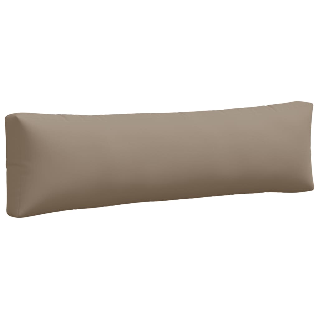 vidaXL Pallet Cushions 2 pcs Taupe Fabric