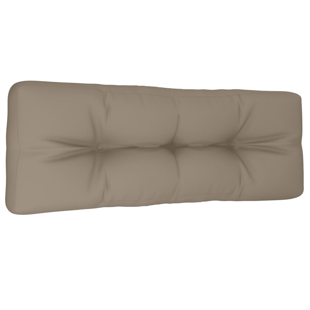vidaXL Pallet Cushion Taupe 47.2"x15.7"x4.7" Fabric