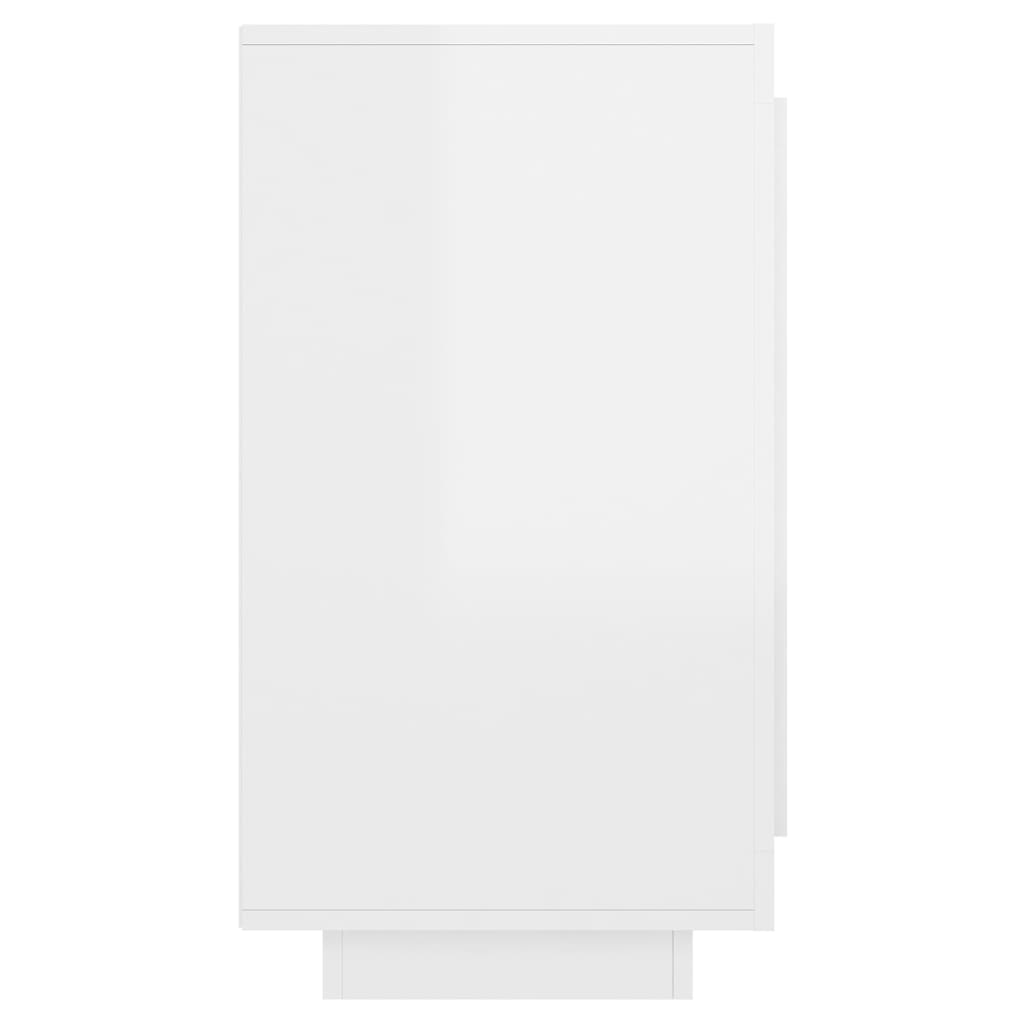 vidaXL Sideboard High Gloss White 31.5"x15.7"x29.5"