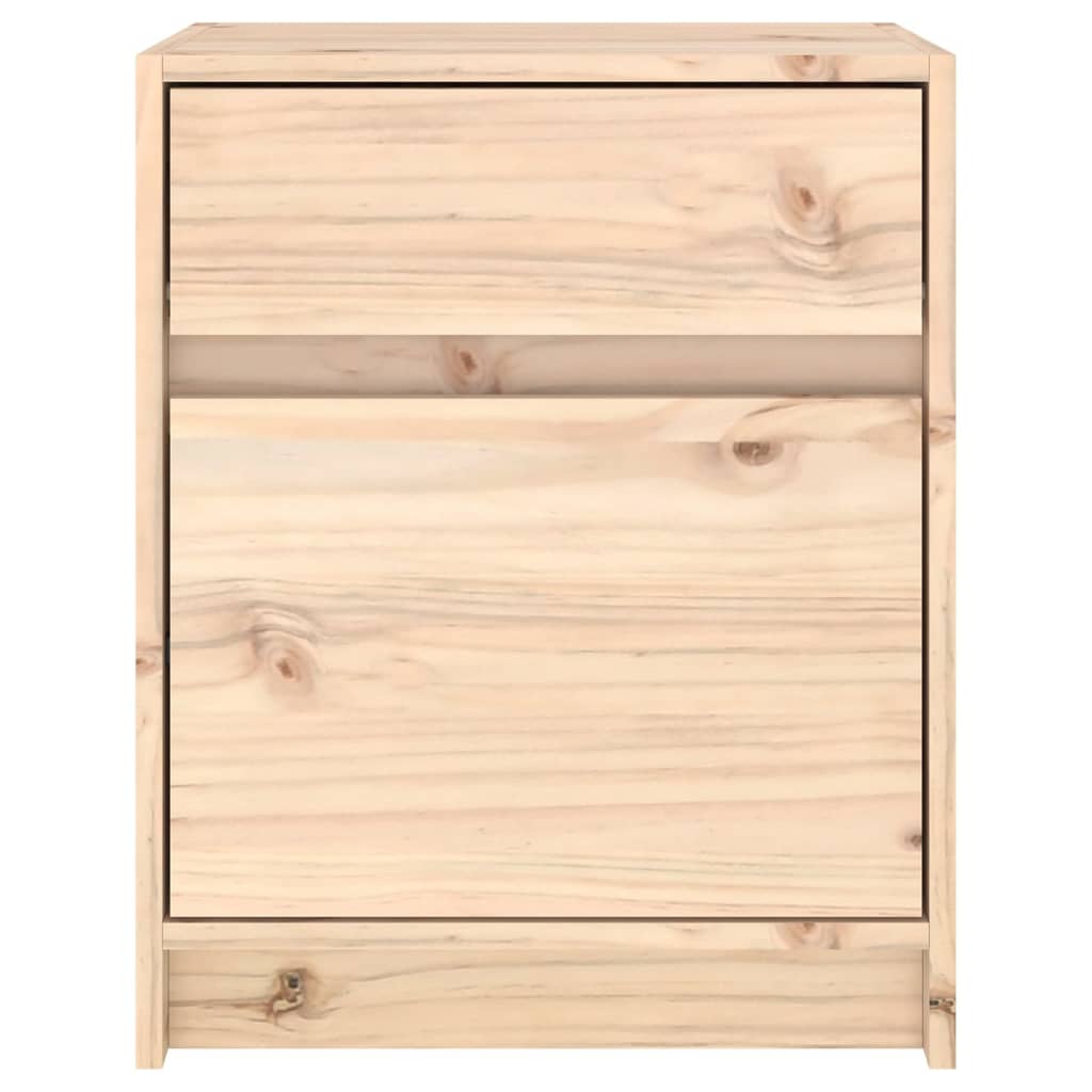 vidaXL Bedside Cabinets 2 pcs 15.7"x12.2"x19.7" Solid Wood Pine