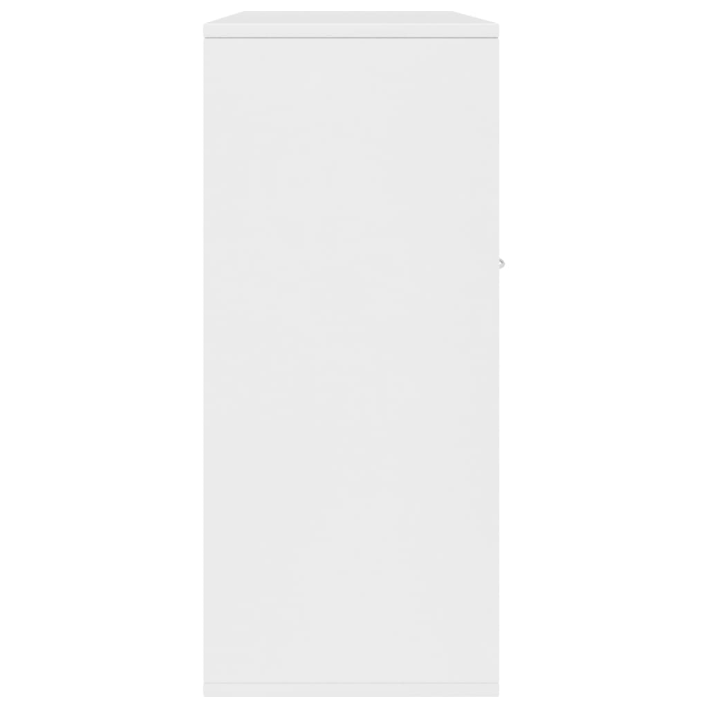 vidaXL Sideboard White 34.6"x11.8"x27.6" Engineered Wood