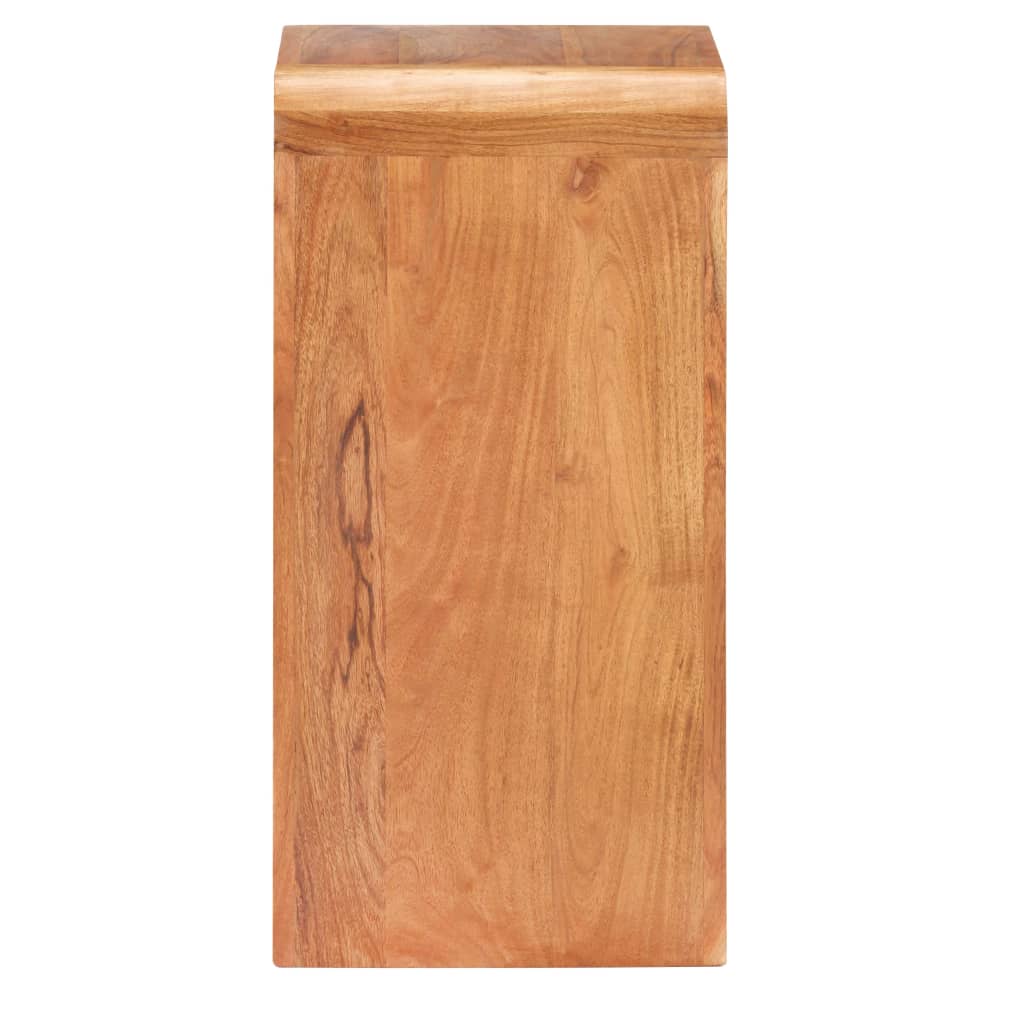 vidaXL Bedside Table 15.7"x11.8"x23.6" Solid Acacia Wood Honey Finish