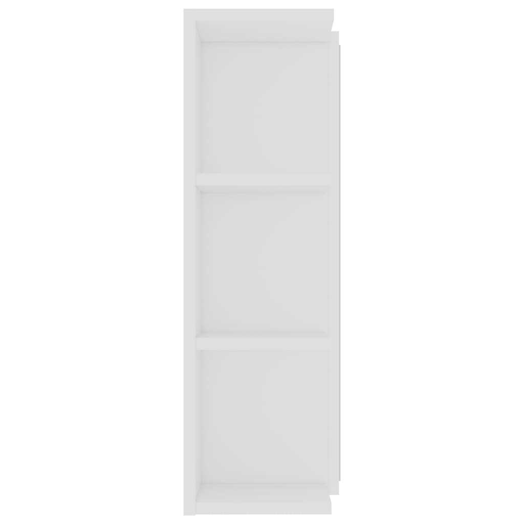 vidaXL Bathroom Mirror Cabinet White 31.5"x8.1"x25.2" Engineered Wood