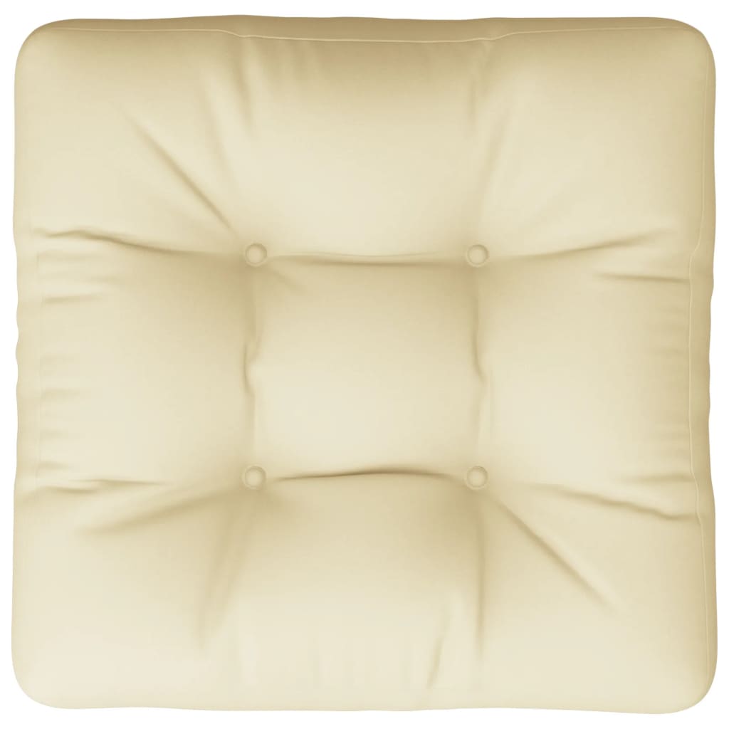 vidaXL Pallet Cushion Sand 22.8"x22.8"x3.9" Fabric