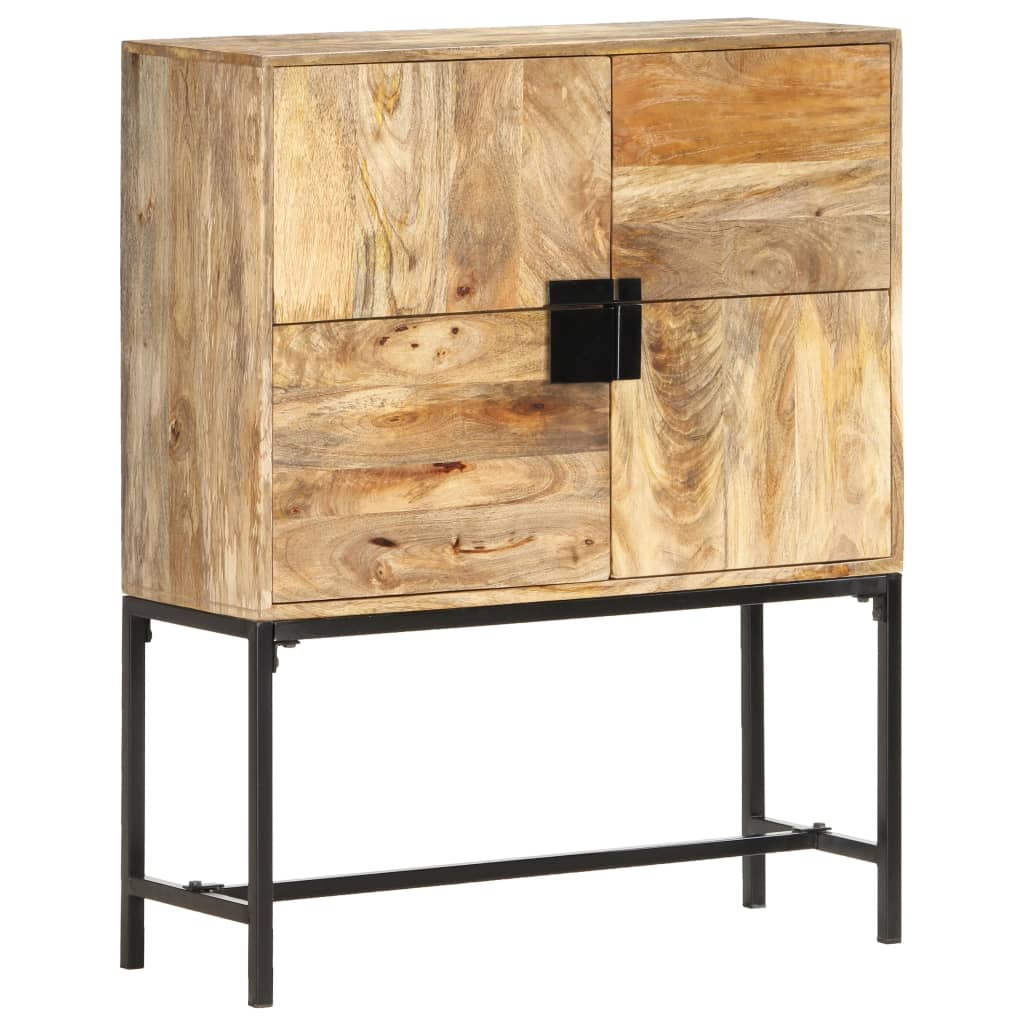 vidaXL Highboard 31.5"x11.8"x39.4" Solid Mango Wood