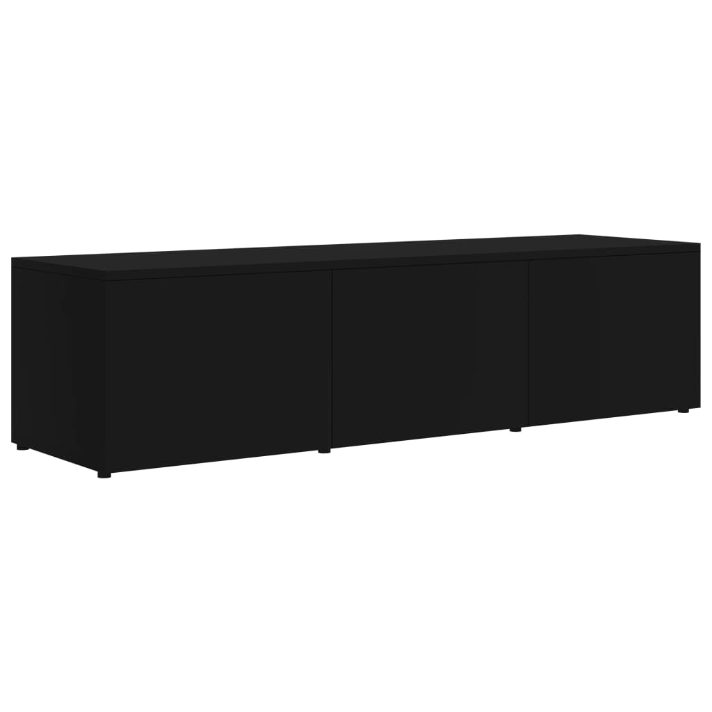 vidaXL TV Cabinet Black 47.2"x13.4"x11.8" Engineered Wood