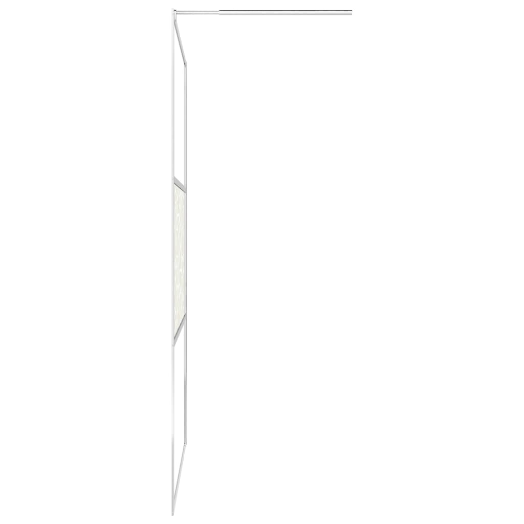 vidaXL Walk-in Shower Wall ESG Glass with Stone Design 55.1"x76.8"