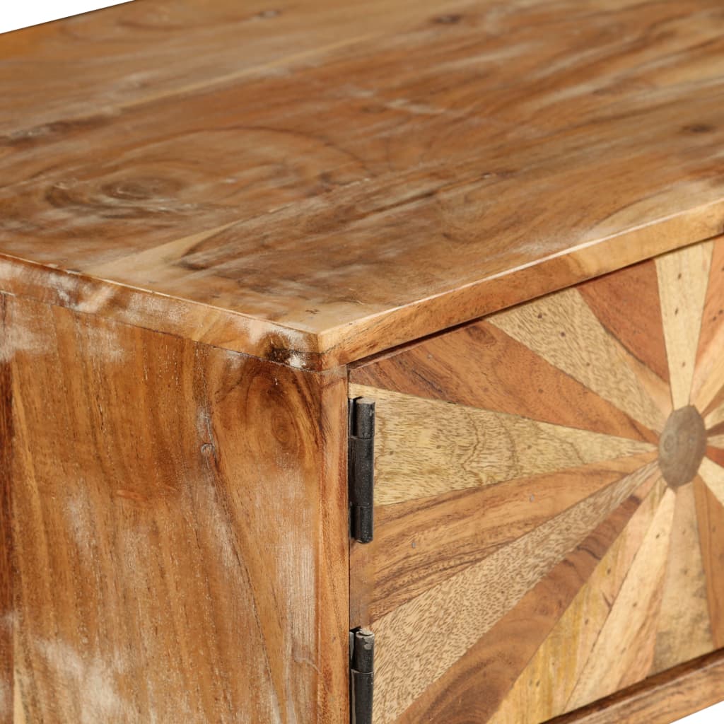 vidaXL TV Cabinet Solid Mango Wood 57.1"x13.8"x13.8"