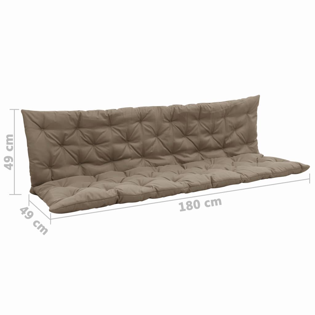 vidaXL Cushion for Swing Chair Taupe 70.9" Fabric
