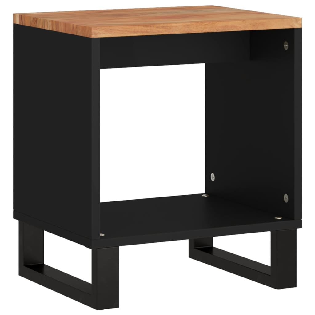 vidaXL Coffee Table 15.7"x12.2"x18.1" Solid Wood Acacia&Engineered Wood