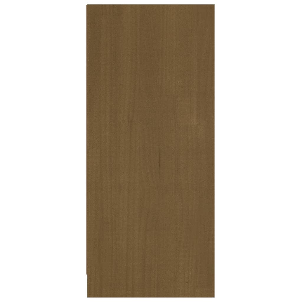 vidaXL Sideboard Honey Brown 27.6"x13"x29.9" Solid Wood Pine