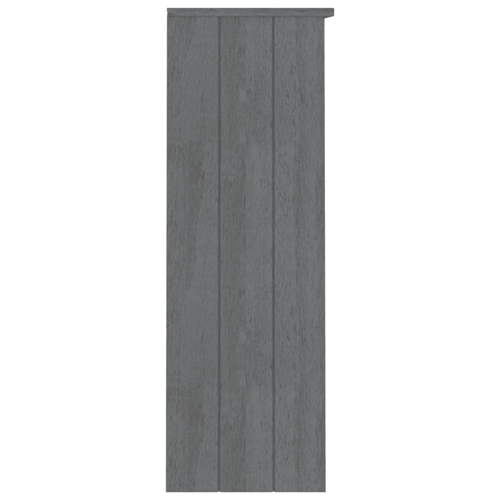 vidaXL Top for Highboard HAMAR Dark Gray 33.5"x13.8"x39.4" Solid Wood Pine