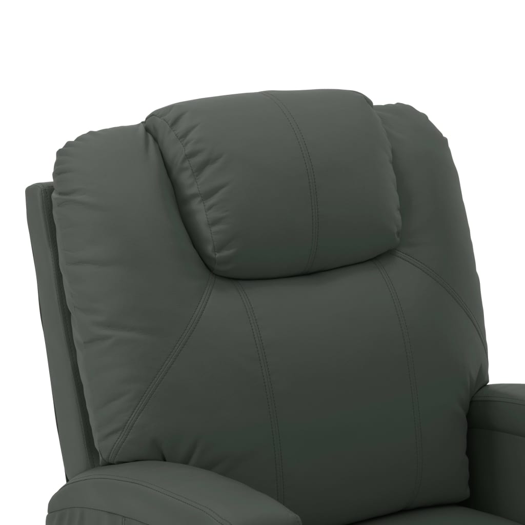 vidaXL Massage Stand-up Chair Anthracite Faux Leather