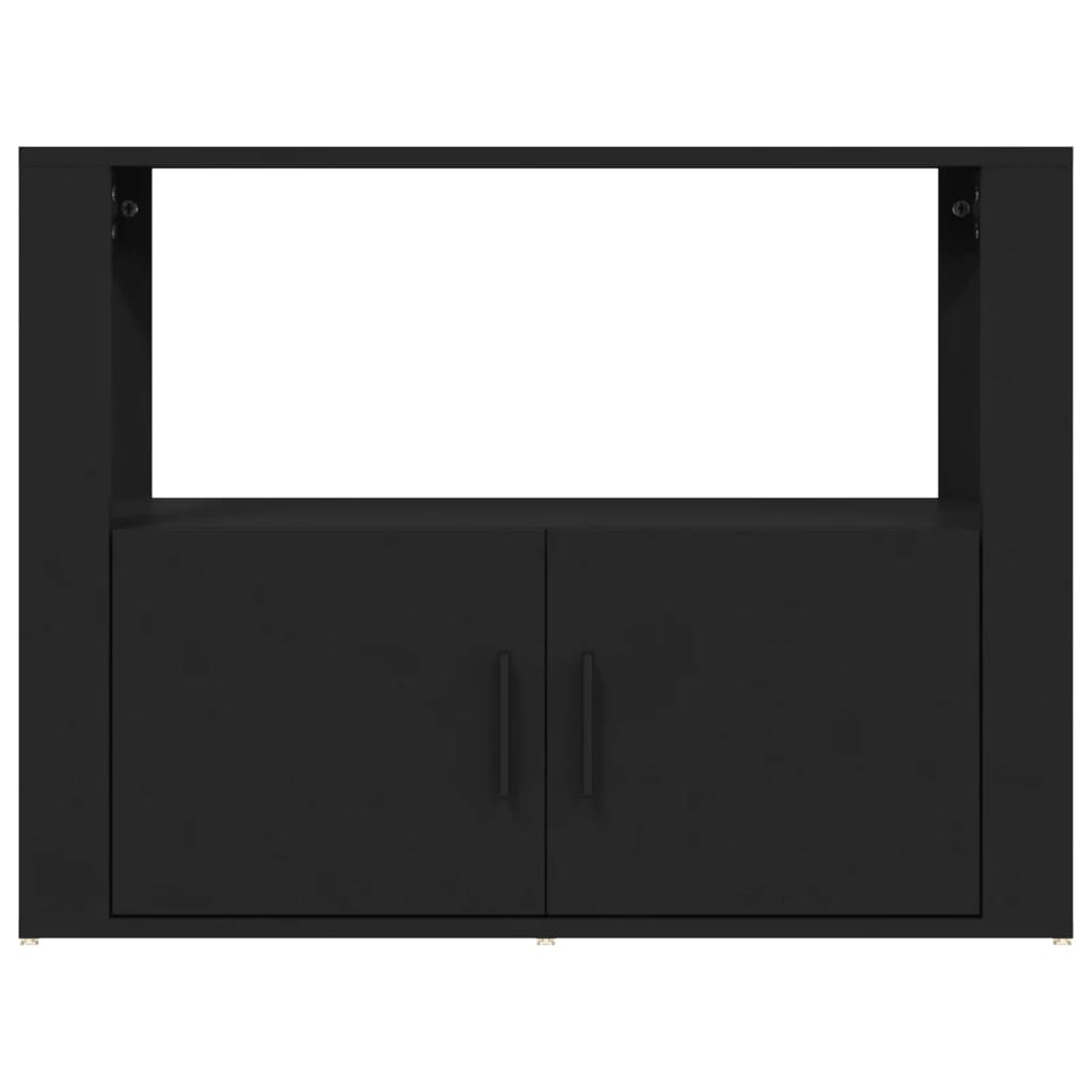 vidaXL Sideboard Black 31.5"x11.8"x23.6" Engineered Wood