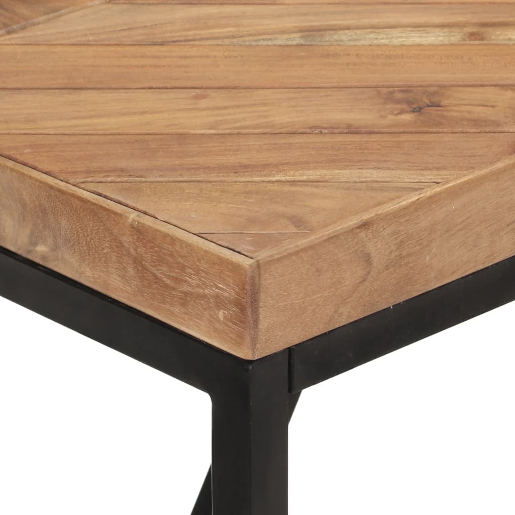 vidaXL Dining Table 63"x27.6"x29.9" Solid Acacia and Mango Wood