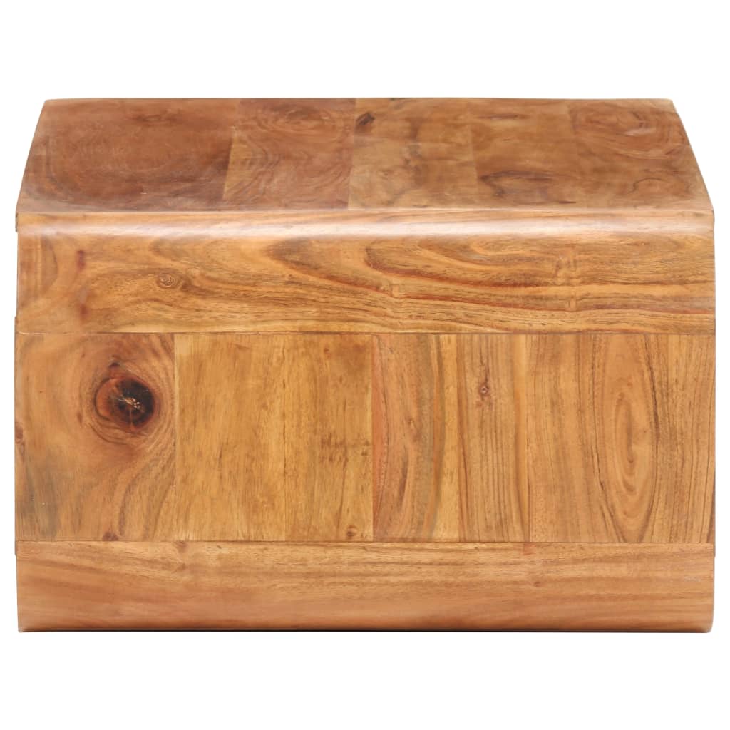 vidaXL Coffee Table 35.4"x19.7"x11.8" Solid Acacia Wood
