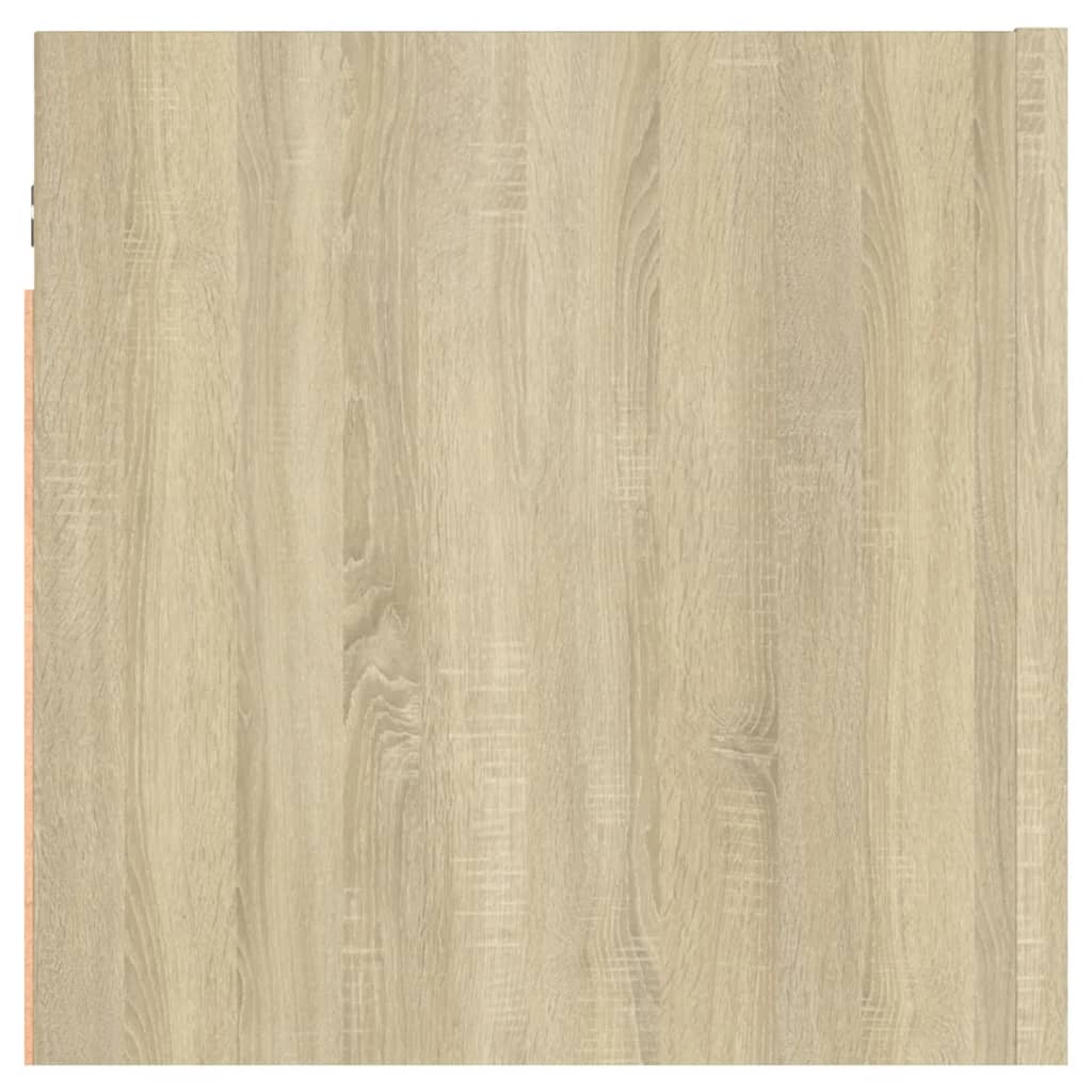 vidaXL Bedside Cabinet Sonoma Oak 12"x11.8"x11.8" Engineered Wood