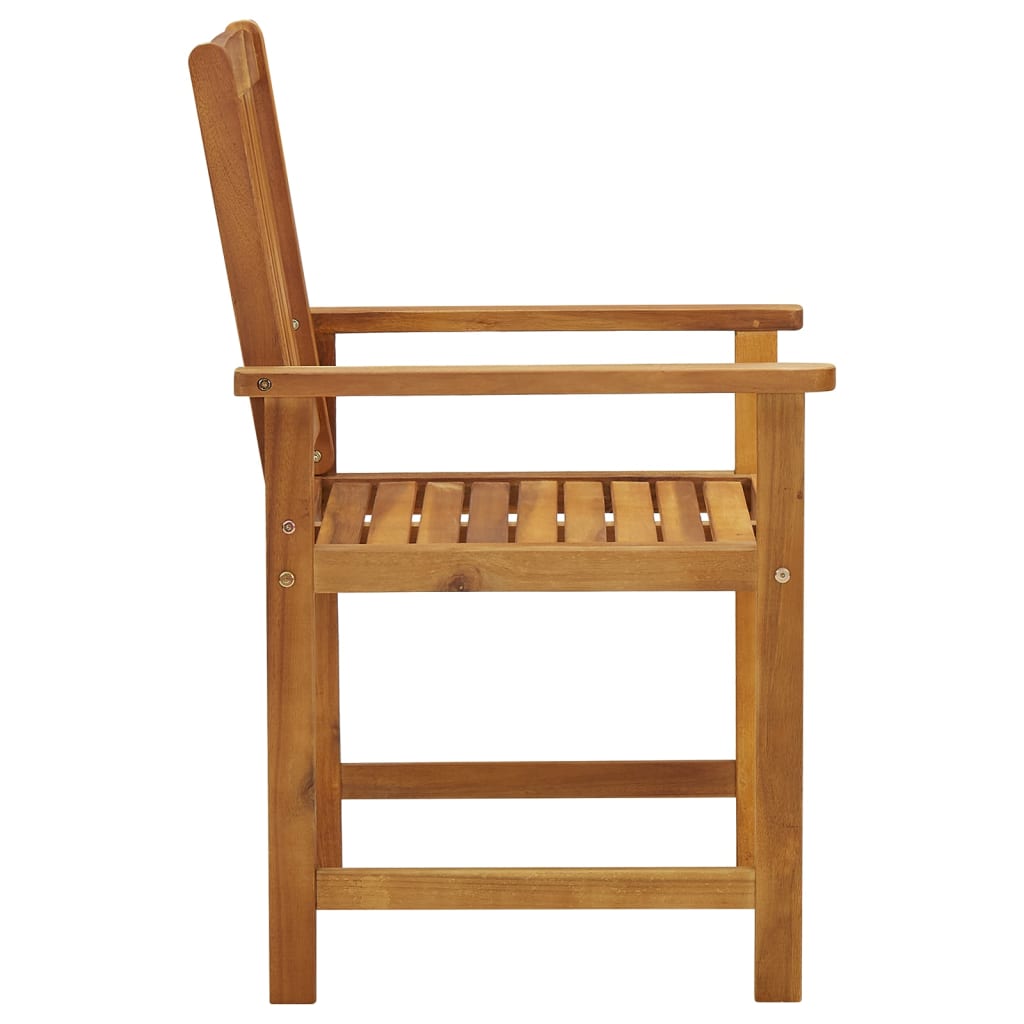 vidaXL Patio Chairs 8 pcs Solid Acacia Wood