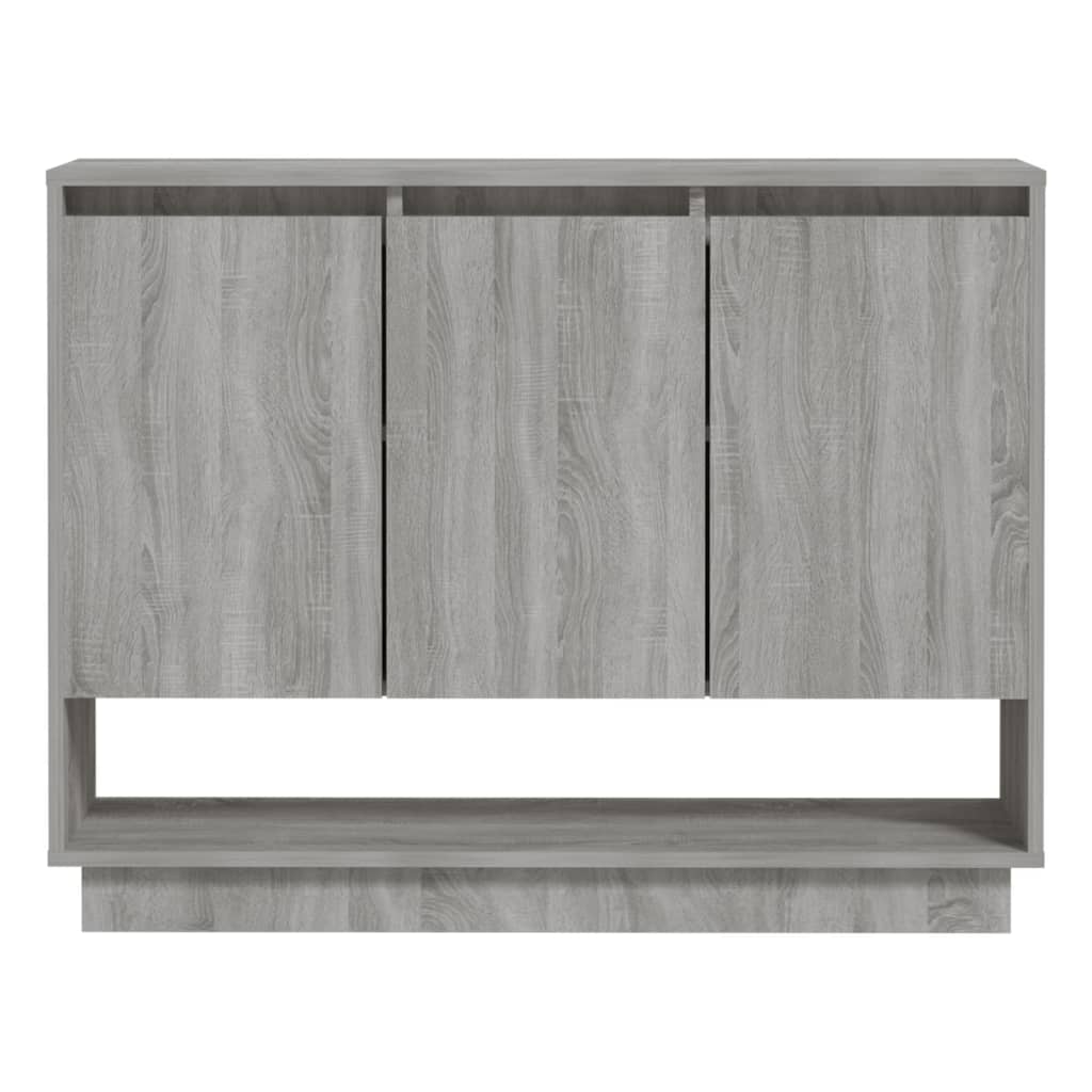 vidaXL Sideboard Gray Sonoma 38.2"x12.2"x29.5" Engineered Wood