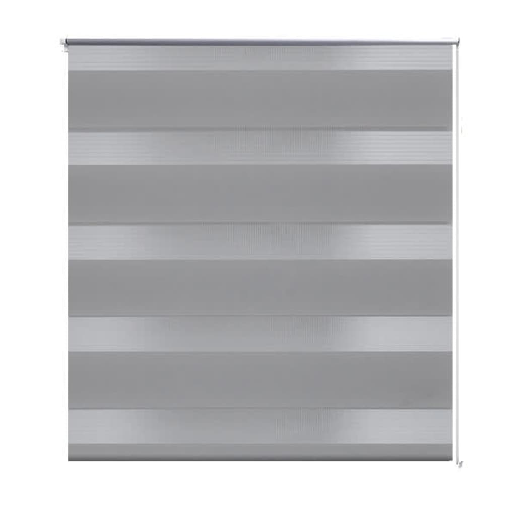 vidaXL Zebra blind 15.7"x39.4" Gray