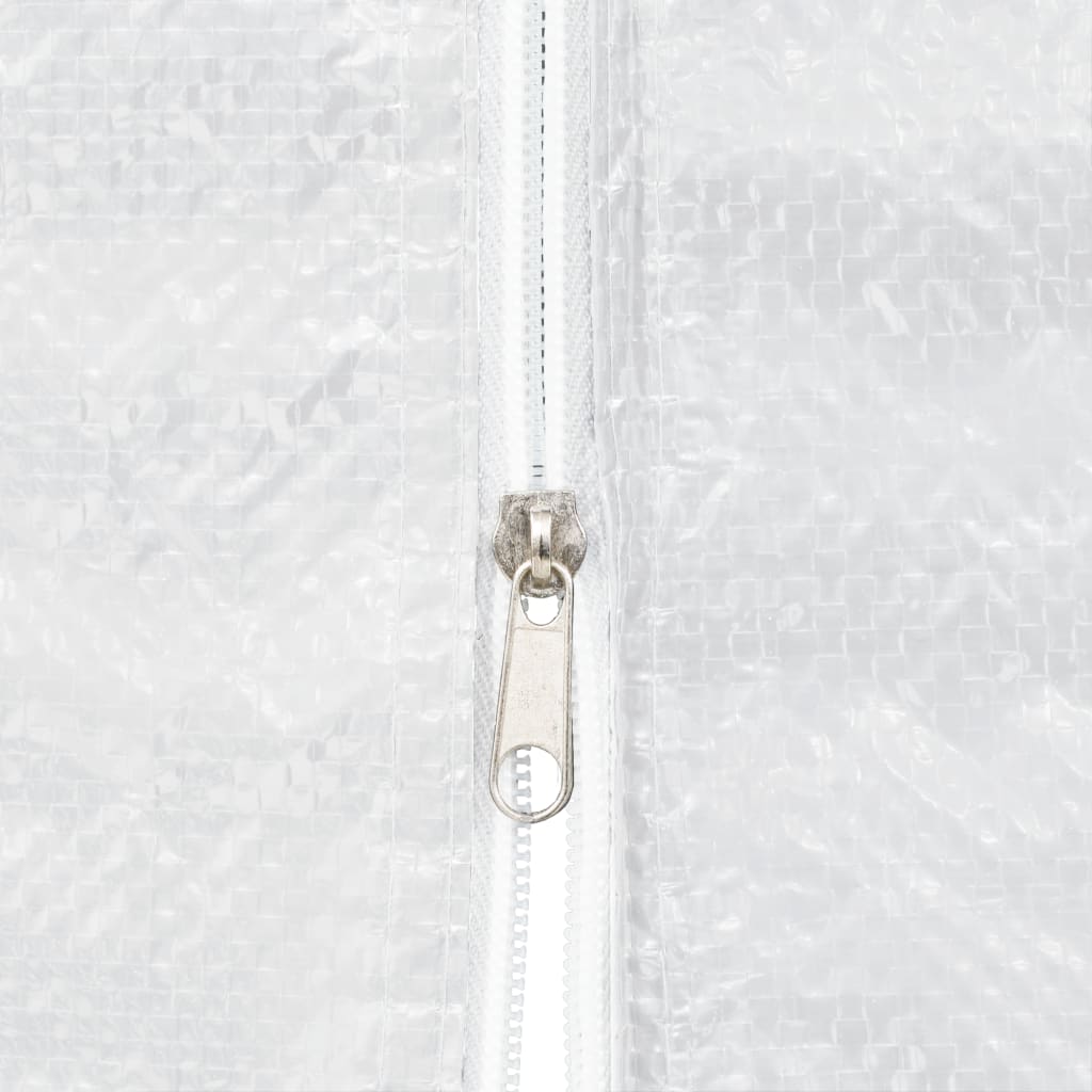 vidaXL Party Tent Sidewall 2 pcs with Zipper PE White