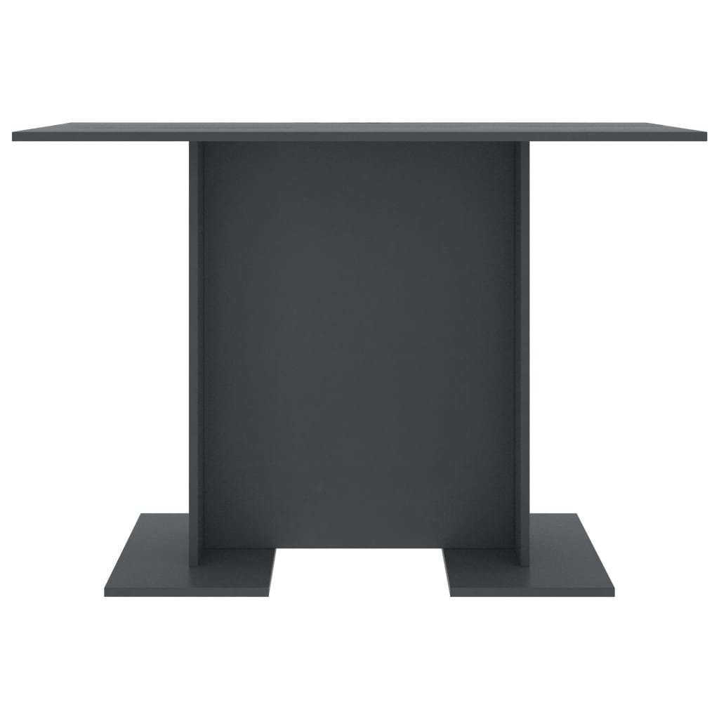 vidaXL Dining Table Gray 43.3"x23.6"x29.5" Engineered Wood