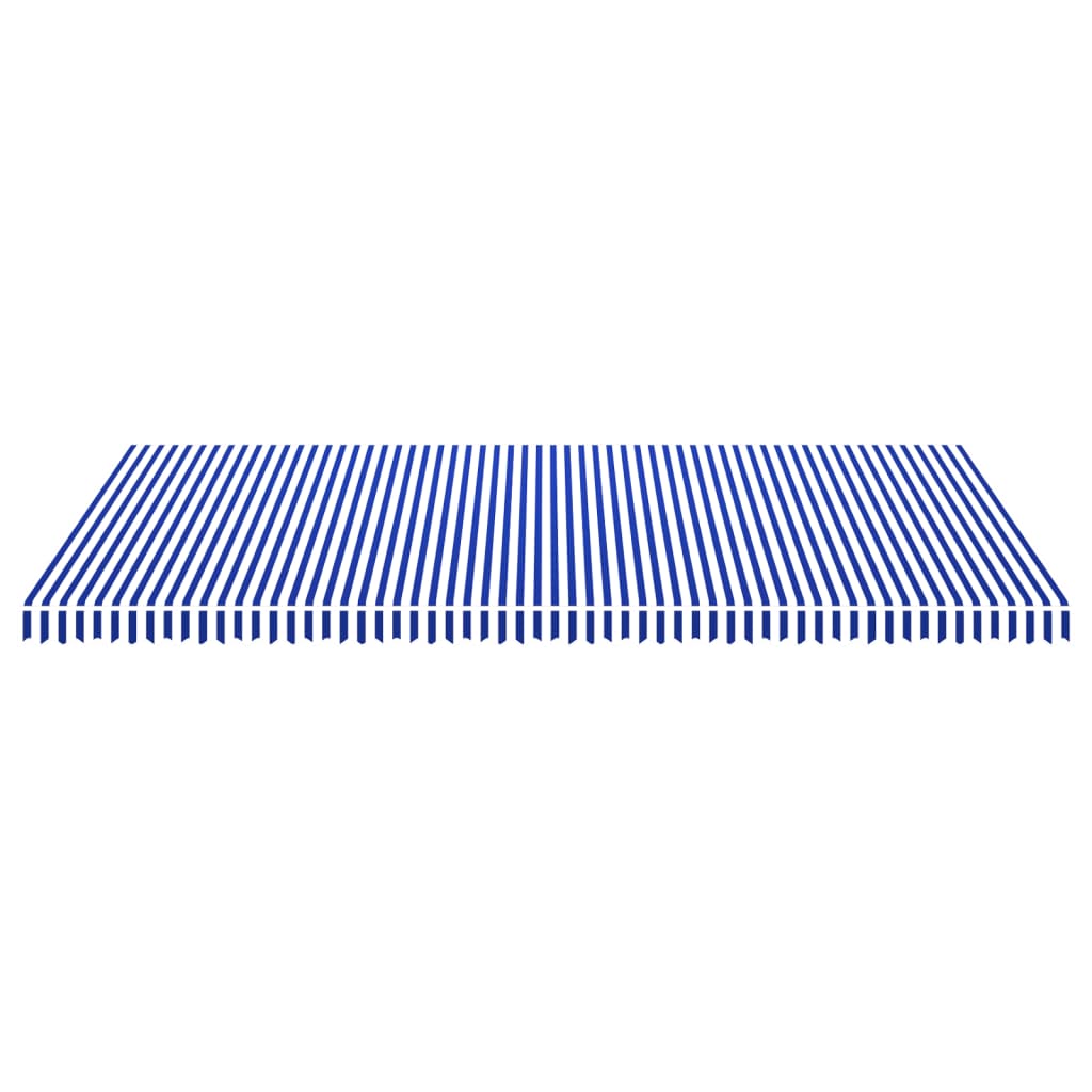 vidaXL Awning Top Sunshade Canvas Blue & White 236.2"x118.1"