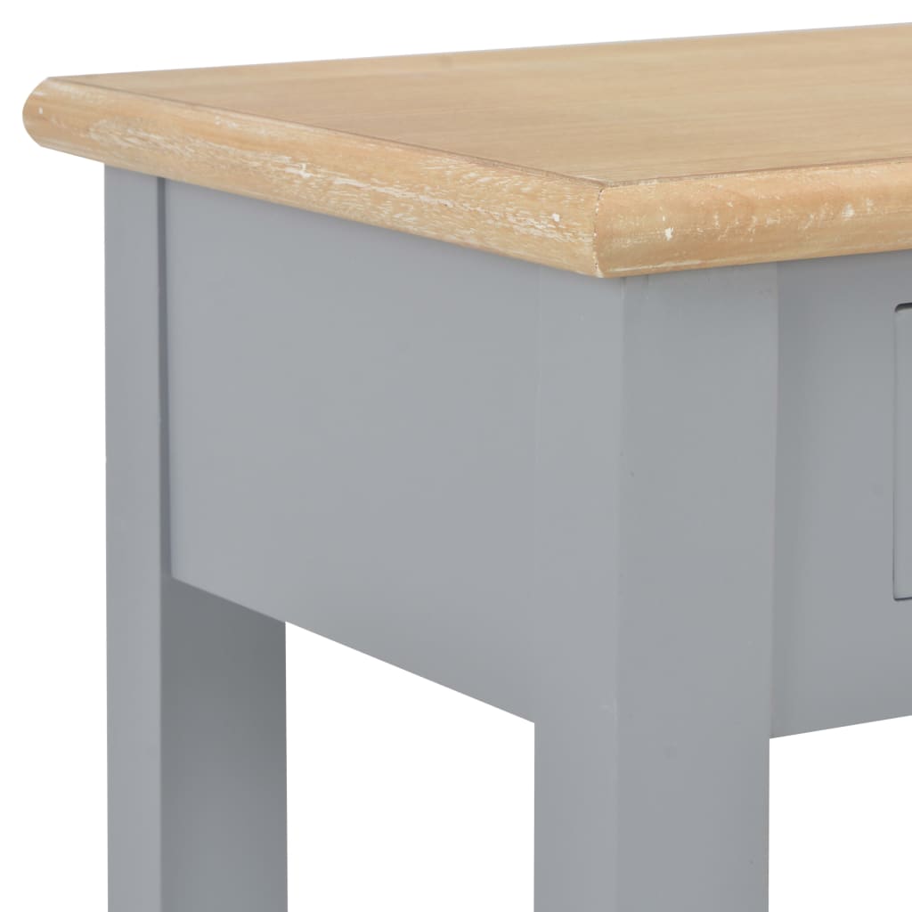 vidaXL Console Table Gray 43.3"x13.8"x31.5" Wood