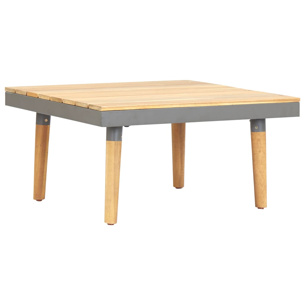 vidaXL Garden Coffee Table 23.6"x23.6"x12.4" Solid Acacia Wood