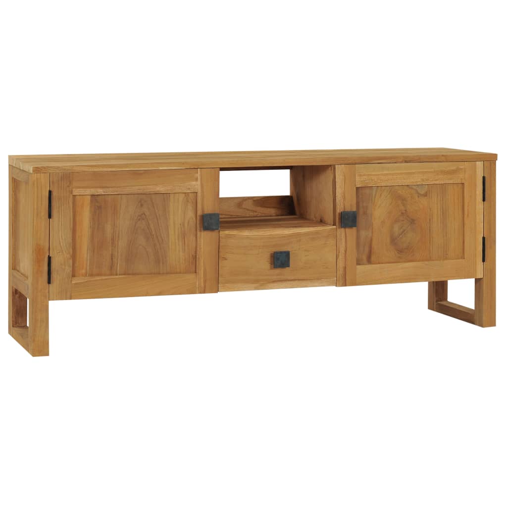 vidaXL TV Cabinet 47.2"x12.6"x17.7" Solid Teak Wood