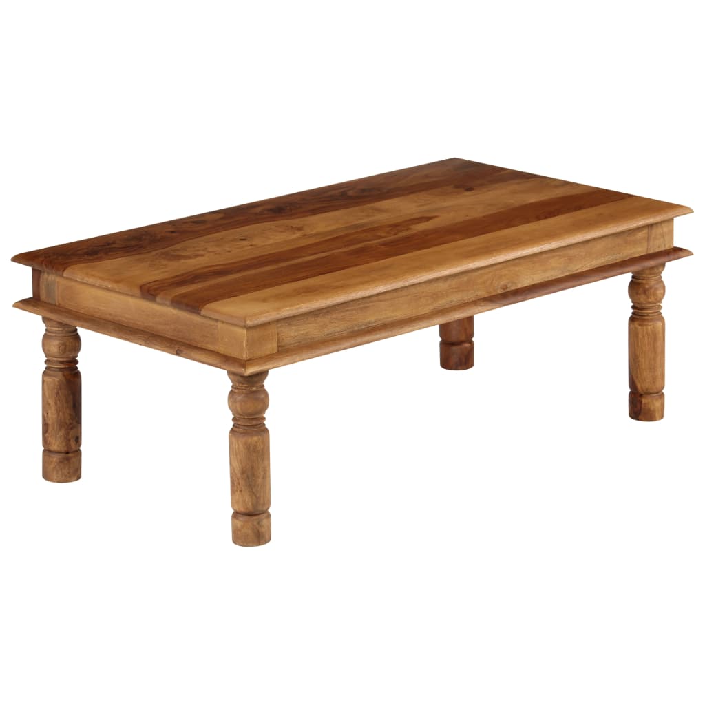 vidaXL Coffee Table Solid Sheesham Wood 43.3"x23.6"x15.7"