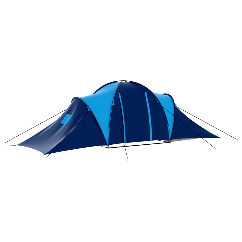 Polyester Camping Tent 9 Persons Blue-Dark Blue