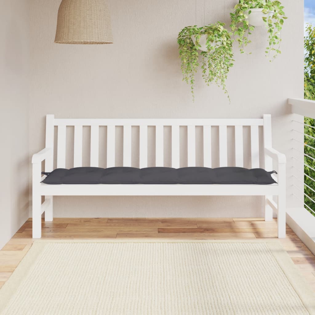 vidaXL Garden Bench Cushion Anthracite 70.9"x19.7"x2.8" Fabric