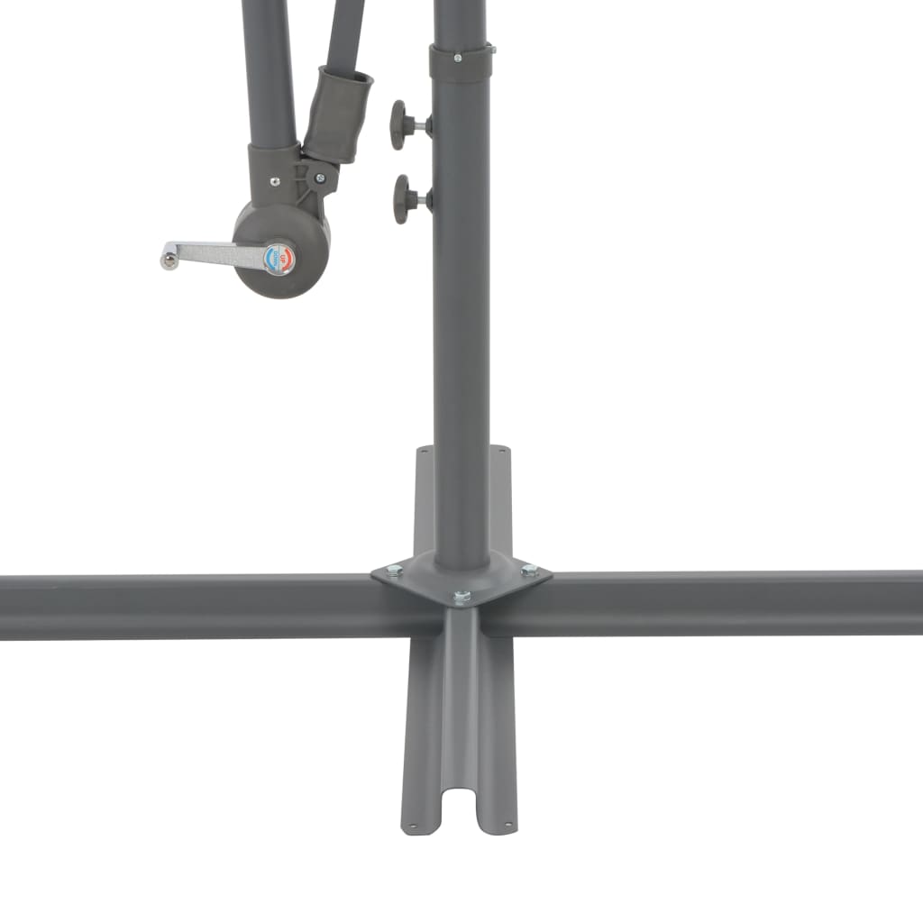 vidaXL Cantilever Umbrella with Aluminum Pole Terracotta 118.1"