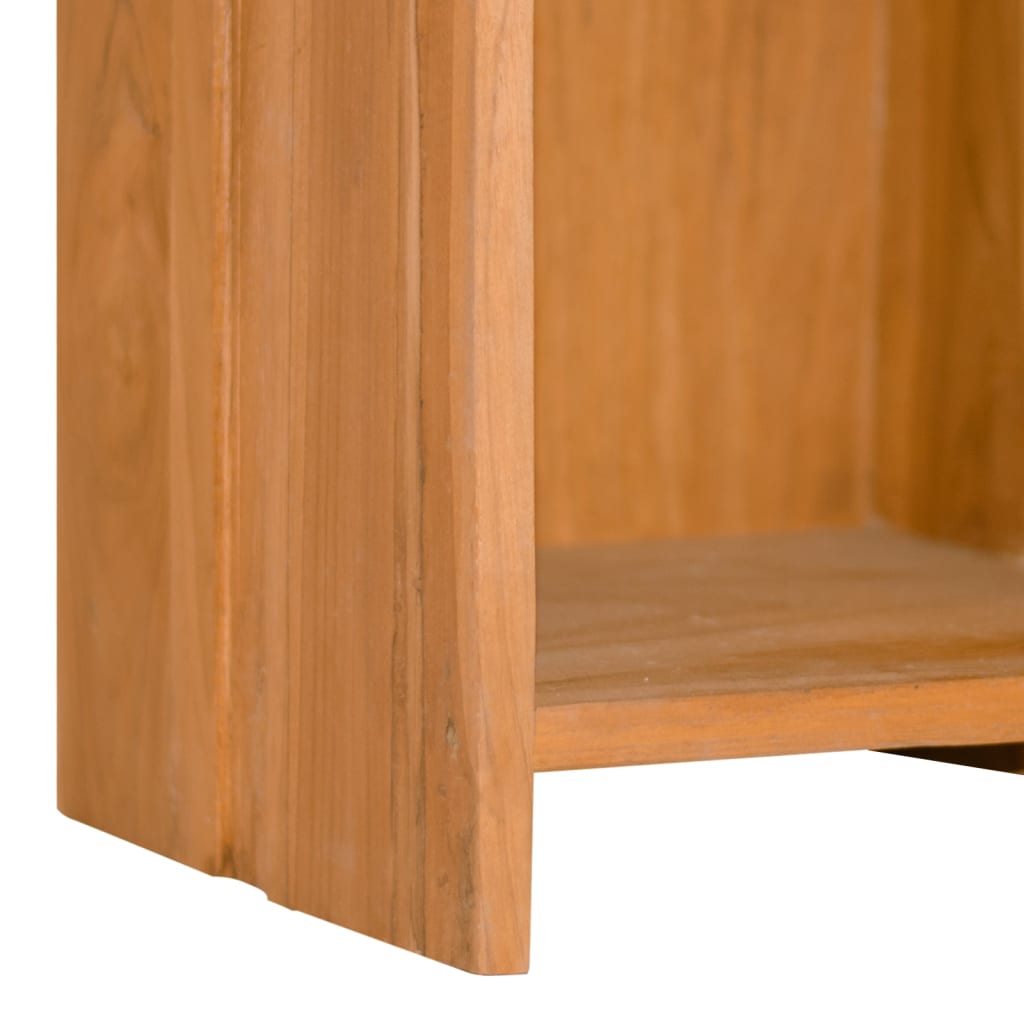 vidaXL Bookshelf 11.8"x11.8"x43.3" Solid Wood Teak