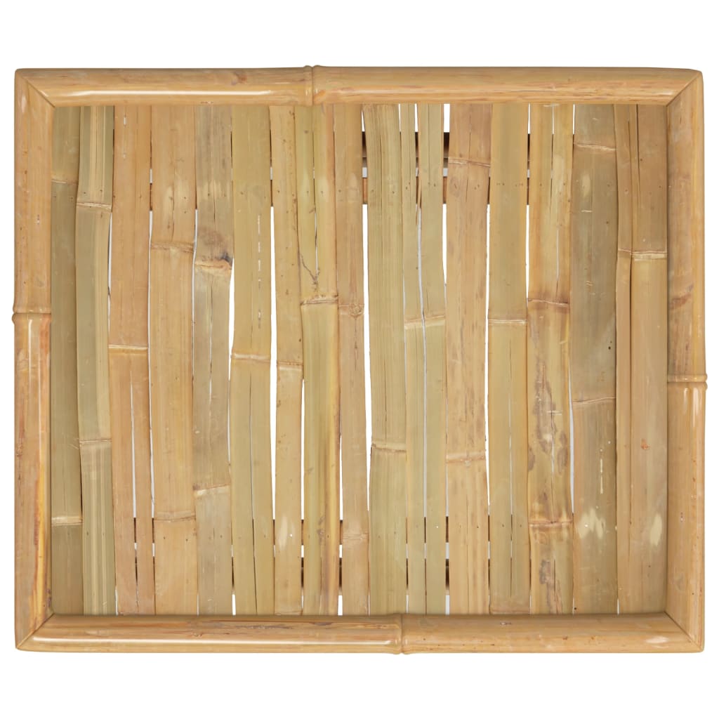 vidaXL Patio Table 25.6"x21.7"x11.8" Bamboo