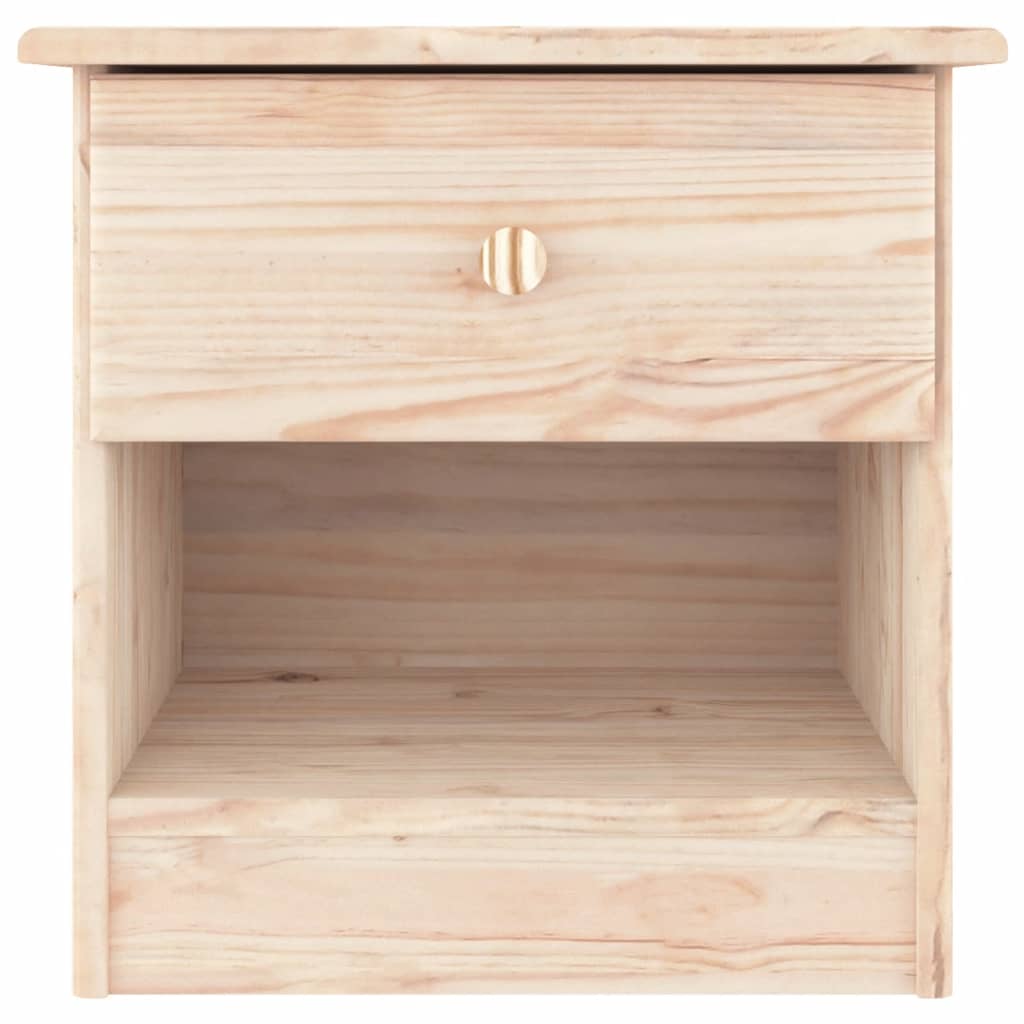 vidaXL Bedside Cabinet ALTA 16.1"x13.8"x16.1" Solid Wood Pine