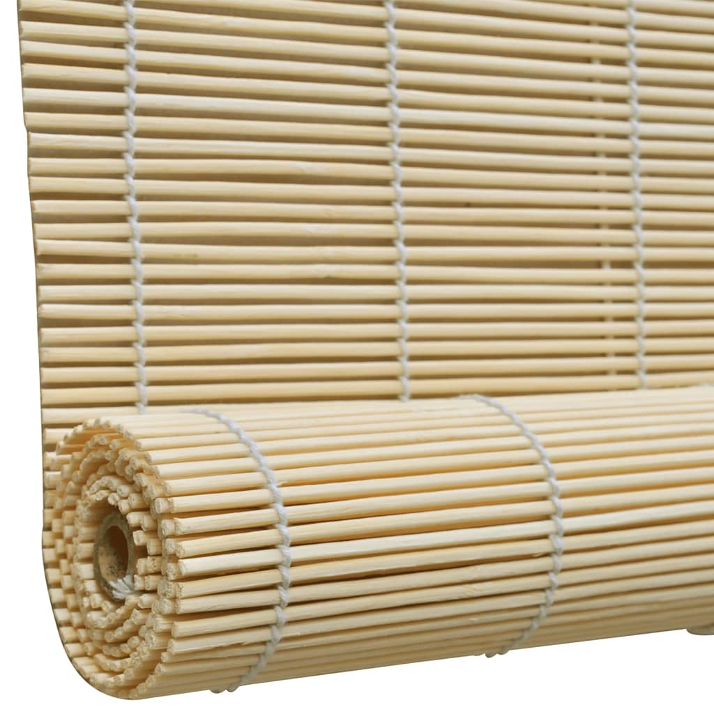 vidaXL Natural Bamboo Roller Blinds 55.1"x63"