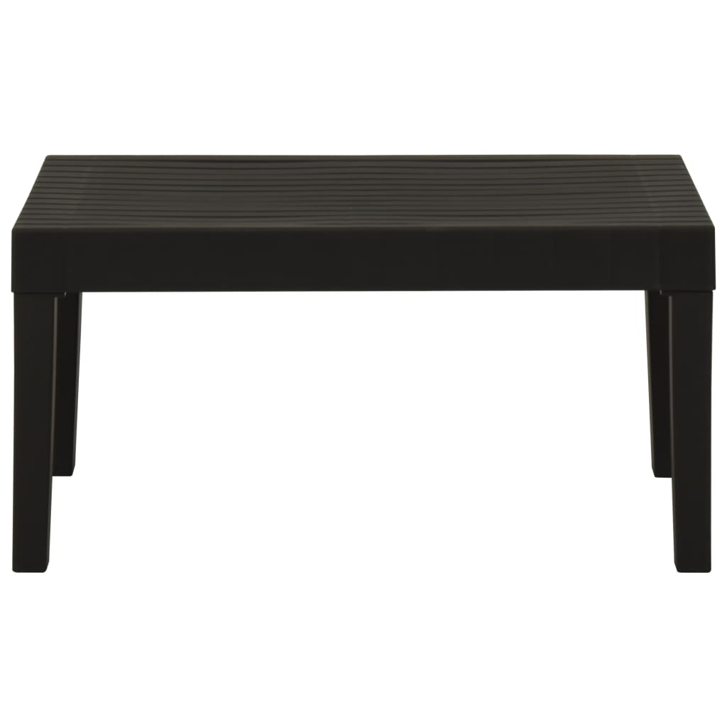 vidaXL Patio Lounge Table Plastic Gray