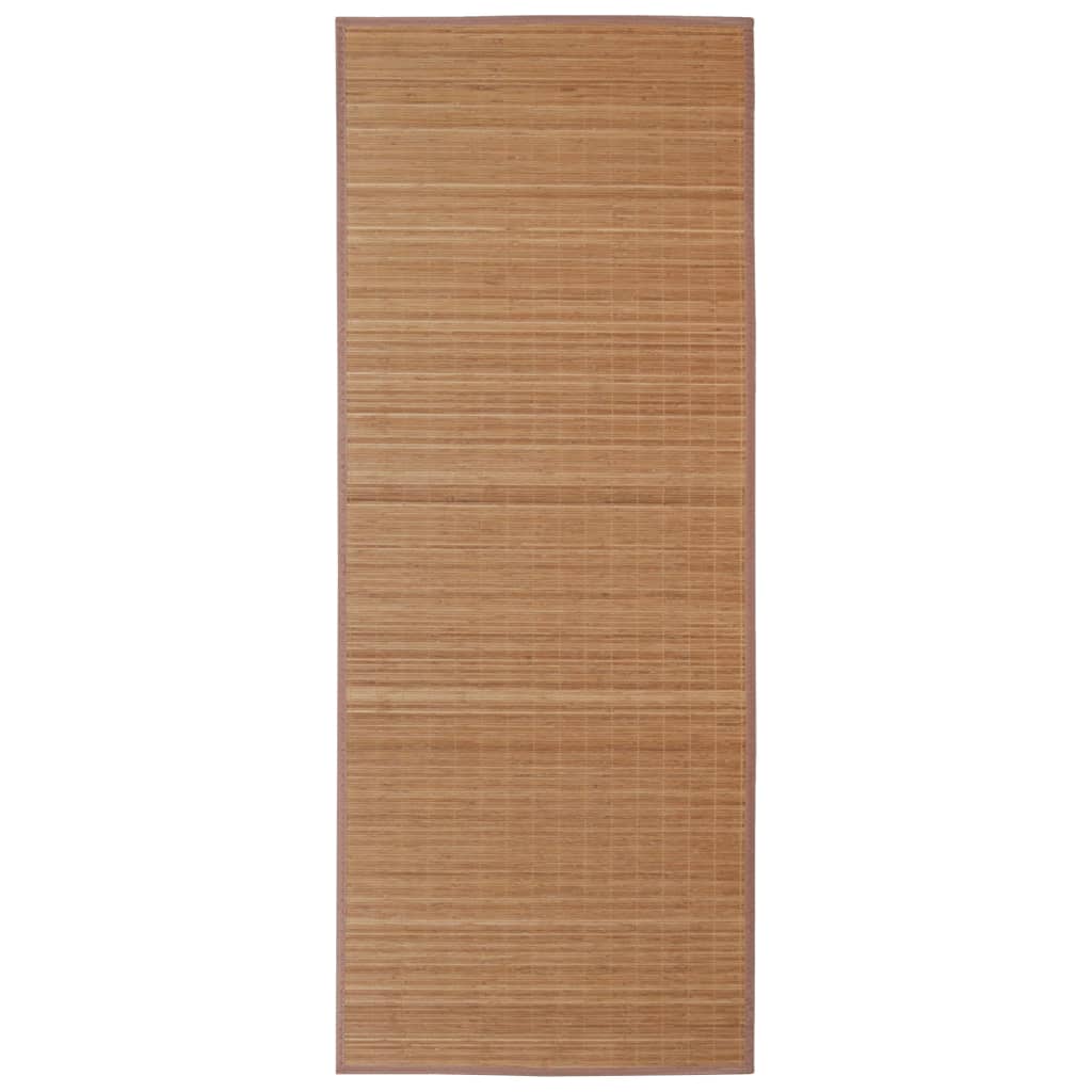 vidaXL Rectangular Brown Bamboo Rug 31.5"x118.1"