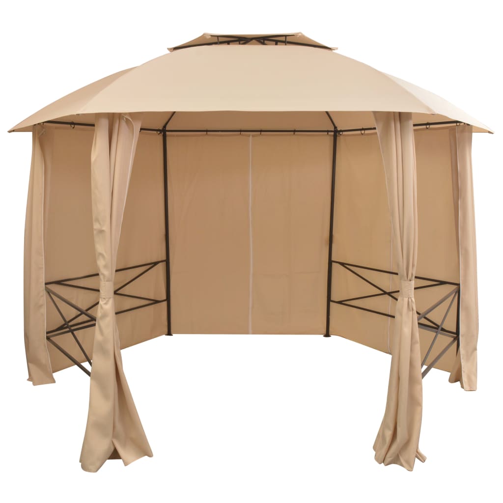 vidaXL Garden Marquee Pavilion Tent with Curtains 11' 9"x8' 8"