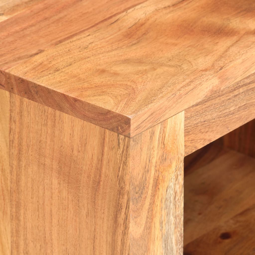 vidaXL Bedside Cabinet 15.7"x11.8"x19.7" Solid Acacia Wood