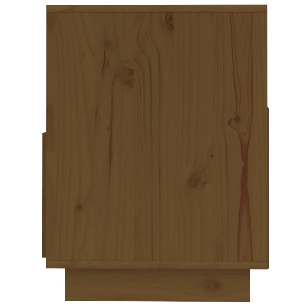 vidaXL TV Stand Honey Brown 55.1"x14.6"x19.7" Solid Wood Pine