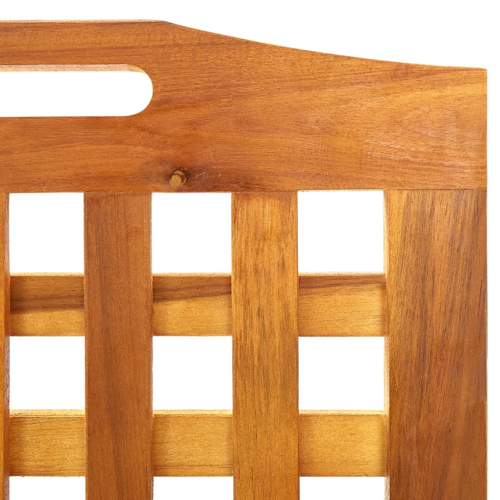 vidaXL 4-Panel Room Divider 63.4"x0.8"x47.2" Solid Acacia Wood