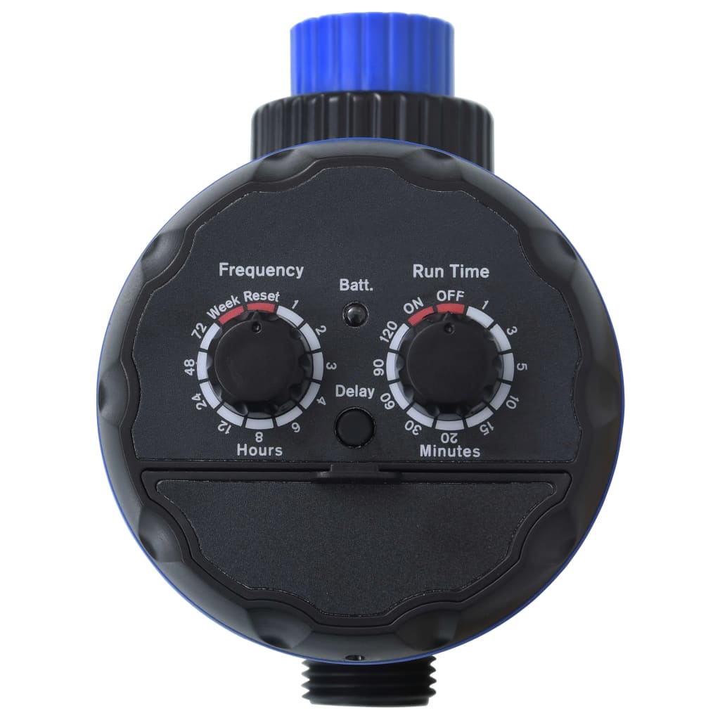 vidaXL Single Outlet Water Timer with Ball Valves