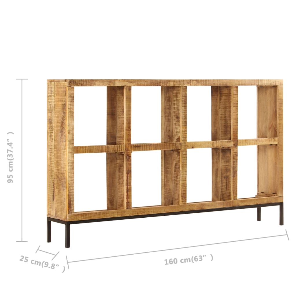 vidaXL Sideboard 63"x9.8"x37.4" Solid Mango Wood
