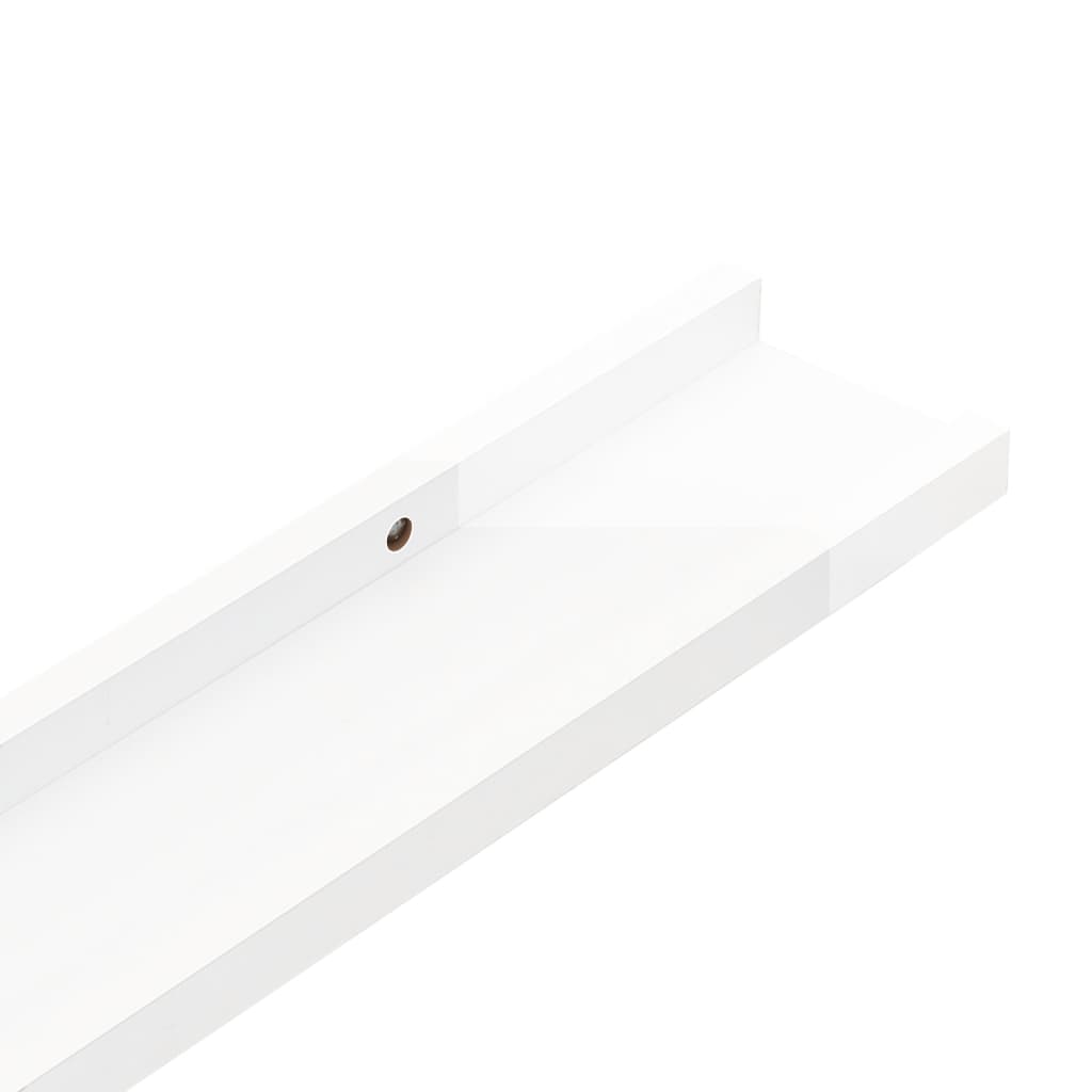 vidaXL Wall Shelves 2 pcs High Gloss White 39.4"x3.5"x1.2"