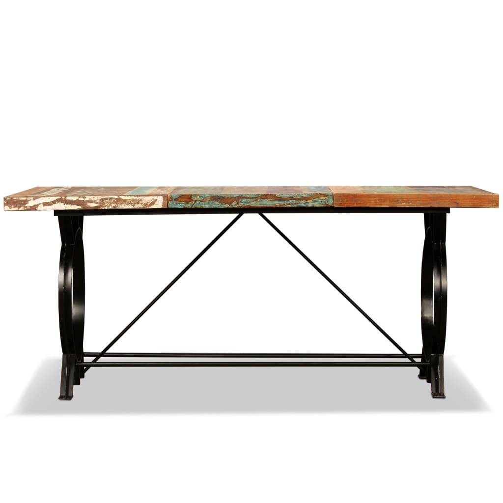 vidaXL Dining Table Solid Reclaimed Wood 70.9"