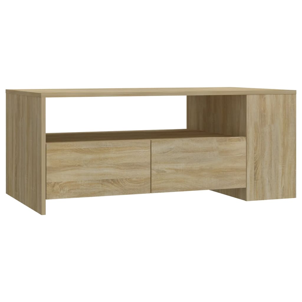 vidaXL Coffee Table Sonoma Oak 40.2"x21.7"x16.5" Engineered Wood