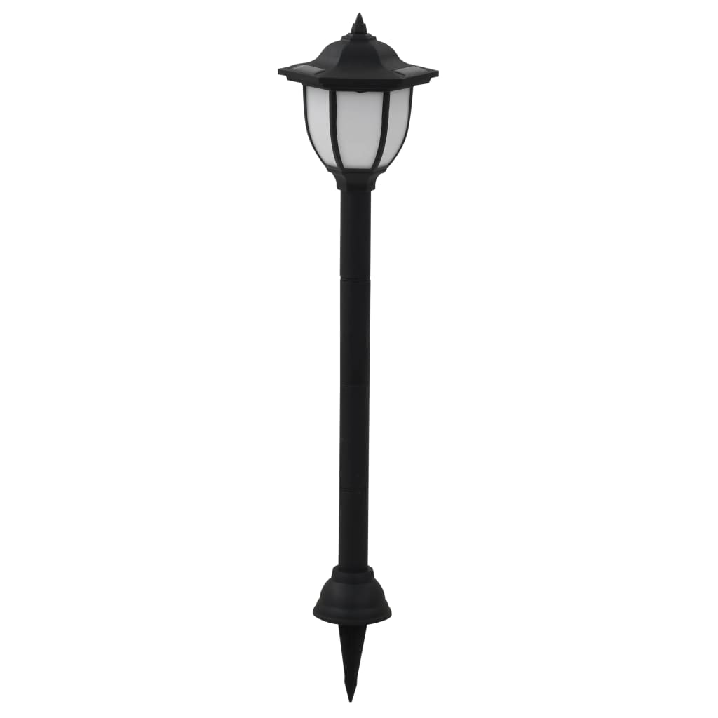 vidaXL Outdoor Solar Lamps 6 pcs LED Black